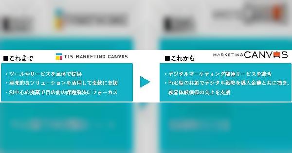 TISがマーケティングブランド「TIS MARKETING CANVAS」を刷新、ブランド名も変更