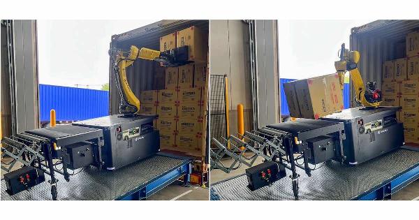 SGホールディングスグループ、サンワサプライの物流センターにAI搭載の荷降ろしロボットを導入