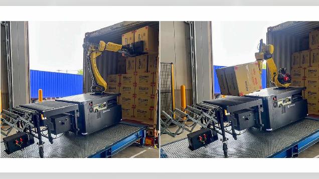 SGホールディングスグループ、サンワサプライの物流センターにAI搭載の荷降ろしロボットを導入